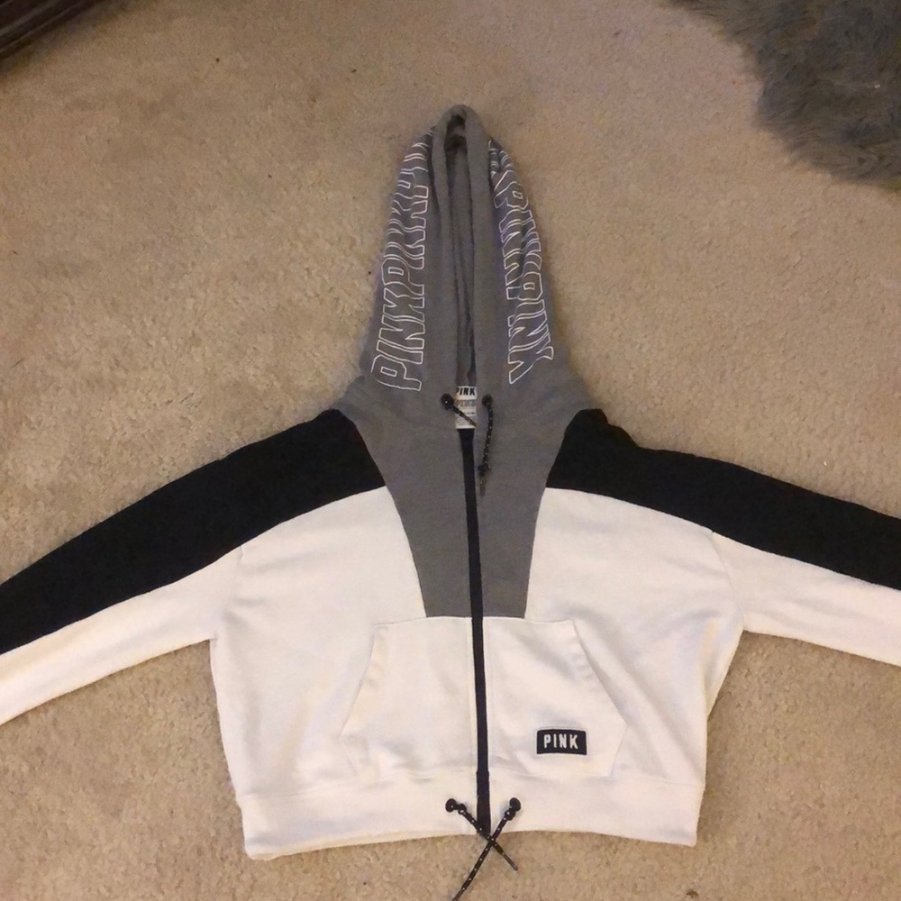 PINK Cropped Hoodie